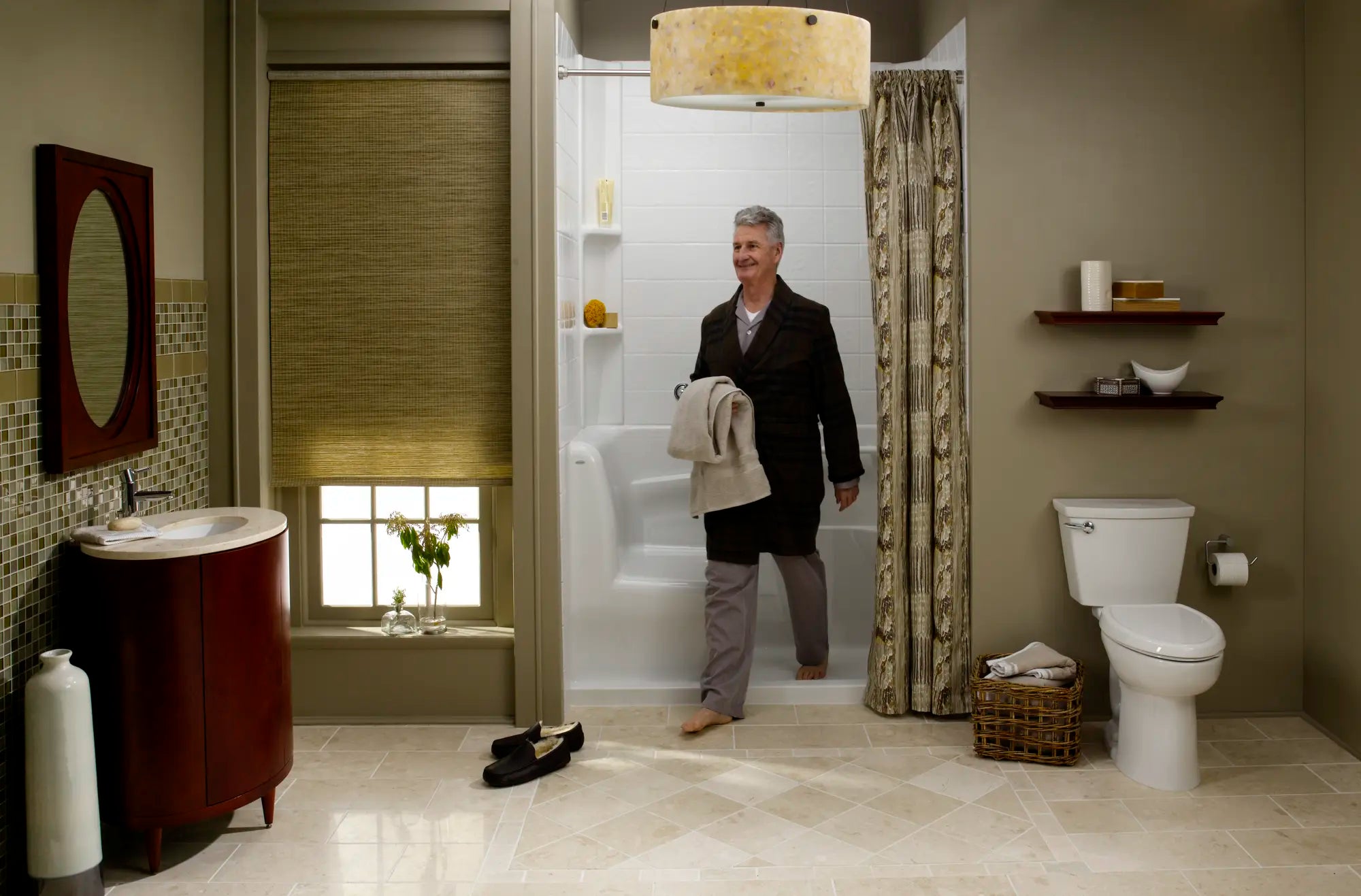 Cabine de douche en acrylique de 30 x 60 pouces– Vidange à droite // BLANC // 106037_lfs_3060SHR_5_CDNwebp.webp