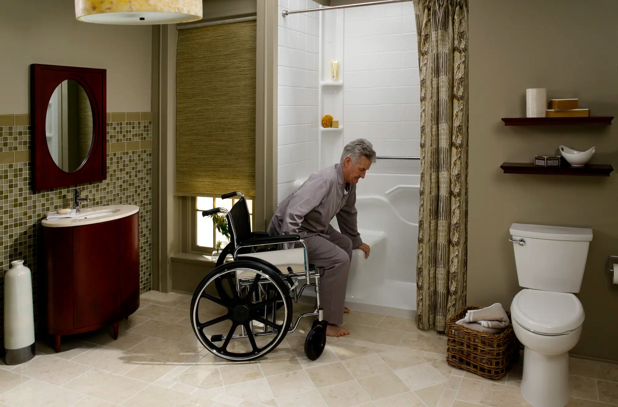 Cabine de douche en acrylique de 30 x 60 pouces– Vidange à droite // BLANC // 106056_lfs_3060SHR_8_CDNwebp.webp