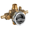 Flash® Shower Rough-In Valve With PEX Inlets/Universal Outlets With Screwdriver Stops for Crimp Ring System // NO FINISH // 129436_RU107SS_3b_CDNwebp.webp