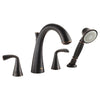 Fluent® Bathtub Faucet With  Lever Handles and Personal Shower for Flash® Rough-In Valve // LEGACY BRONZE // 130927_T186901278_1_CDNwebp.webp