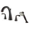 Fluent® Bathtub Faucet With  Lever Handles and Personal Shower for Flash® Rough-In Valve // LEGACY BRONZE // 130929_T186901278_2_CDNwebp.webp