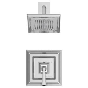 [TU455501.002] Town Square S 2.5 gpm/9.5 L/min Shower Trim Kit With Single Function Showerhead, Double Ceramic Pressure Balance Cartridge With Lever Handle - Polished Chrome