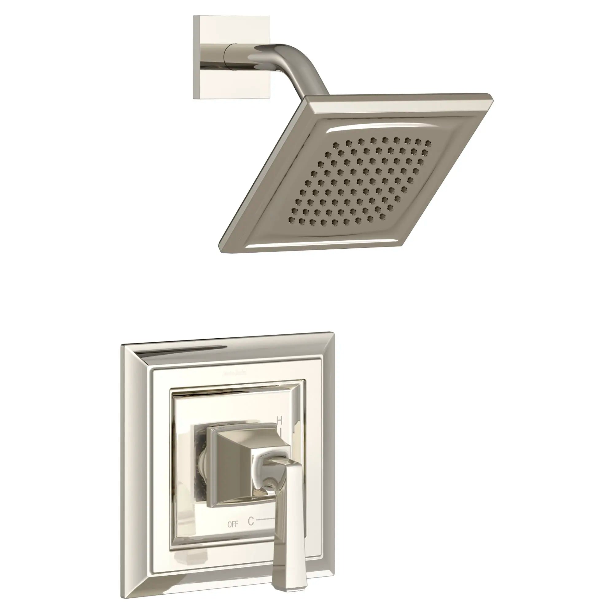 Town Square® S - Ensemble de robinetterie pour baignoire/douche 2,5 gpm/9,5 L/min incluant une pomme de douche à fonction unique, une cartouche à pression équilibrée en double céramique et une poignée à levier // TUB & SHOWER / 2.5 GPM / NICKEL POLI // 131193_T455502013_0_CDNwebp.webp