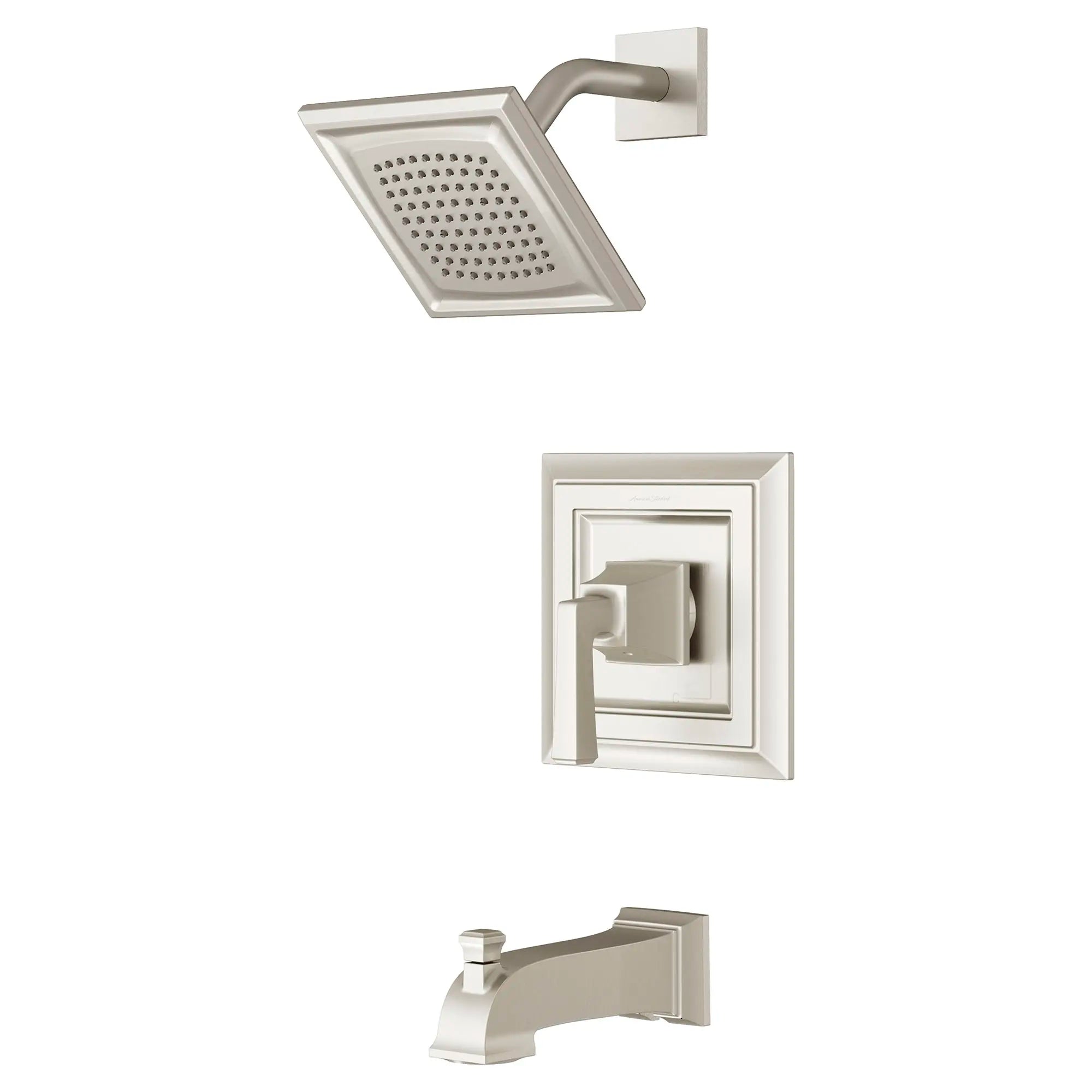 Town Square® S - Ensemble de robinetterie pour baignoire/douche 2,5 gpm/9,5 L/min incluant une pomme de douche à fonction unique, une cartouche à pression équilibrée en double céramique et une poignée à levier // TUB & SHOWER / 2.5 GPM / NICKEL BROSSÉ // 131210_T455502295_1_0_CDNwebp.webp