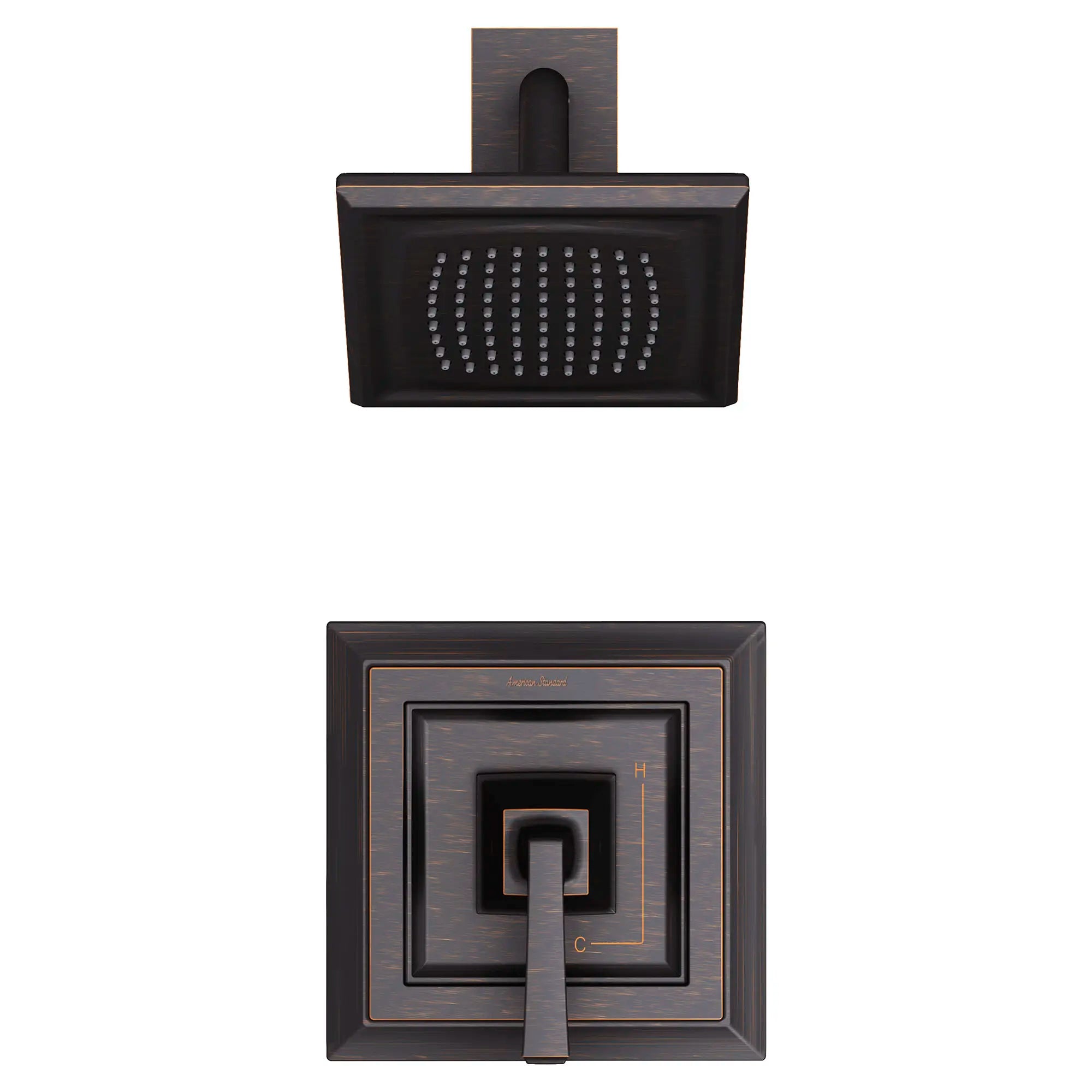 Town Square® S - Ensemble de robinetterie pour douche 1,75 gpm/6,8 L/min incluant une pomme de douche à économie d'eau, une cartouche à pression équilibrée en double céramique et une poignée à levier // SHOWER / 1.75 GPM / BRONZE LEGACY // 131229_T455507278_0_CDNwebp.webp