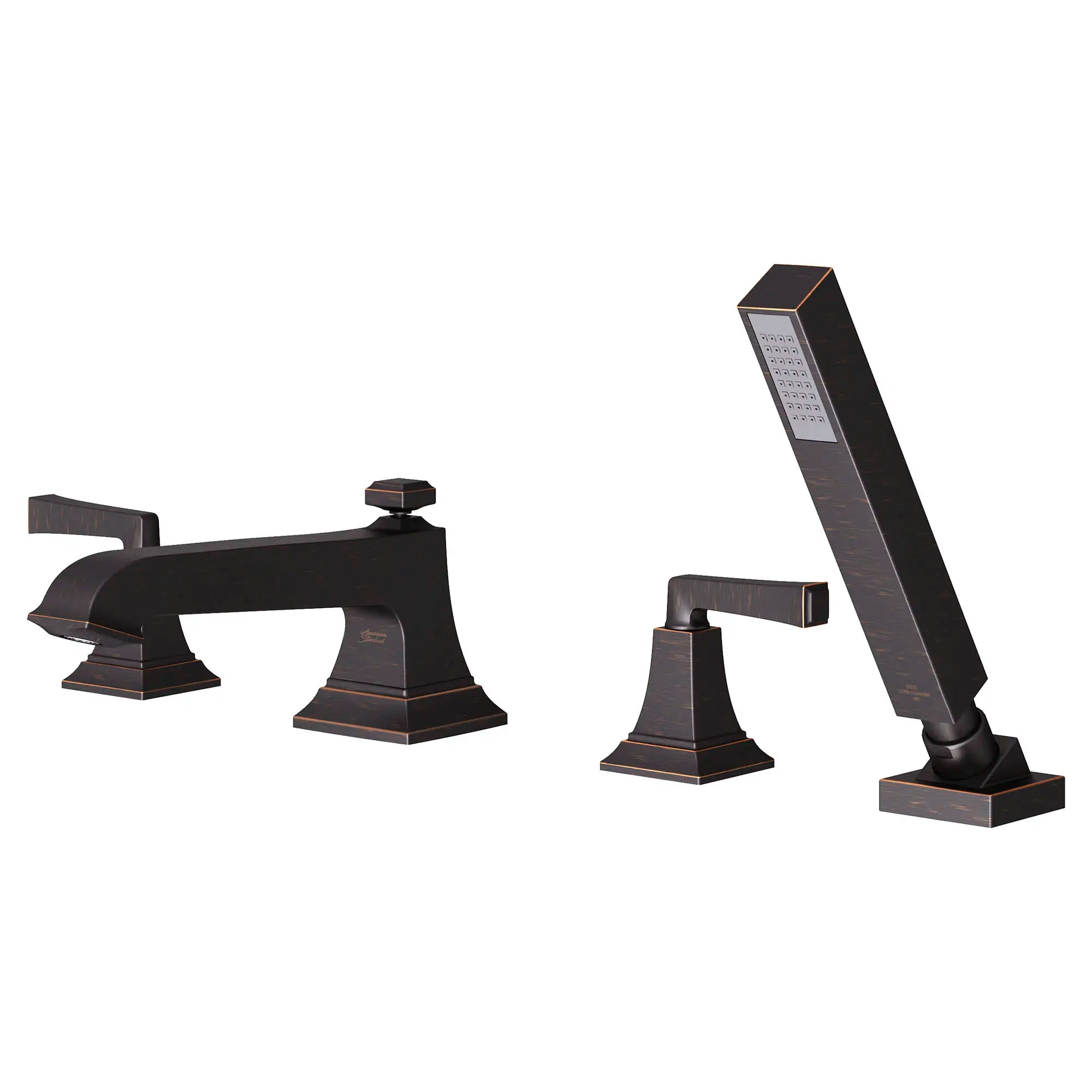 Town Square® S - Robinet de baignoire avec poignées à levier et douchette pour robinet brut Flash® // BRONZE LEGACY // 131344_T455901278_1_0_CDNwebp.webp