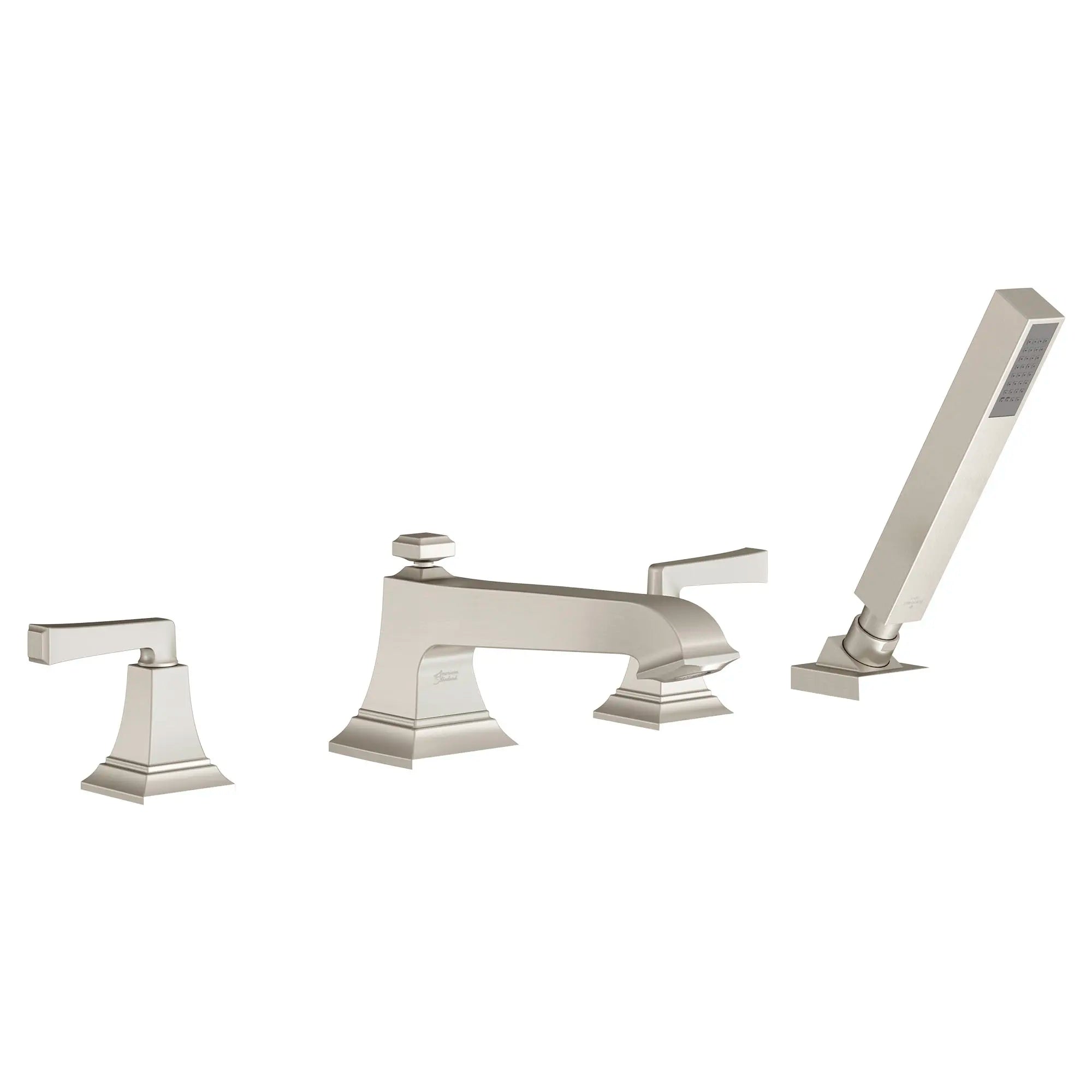 Town Square® S - Robinet de baignoire avec poignées à levier et douchette pour robinet brut Flash® // NICKEL BROSSÉ // 131349_T455901295_0_CDNwebp.webp