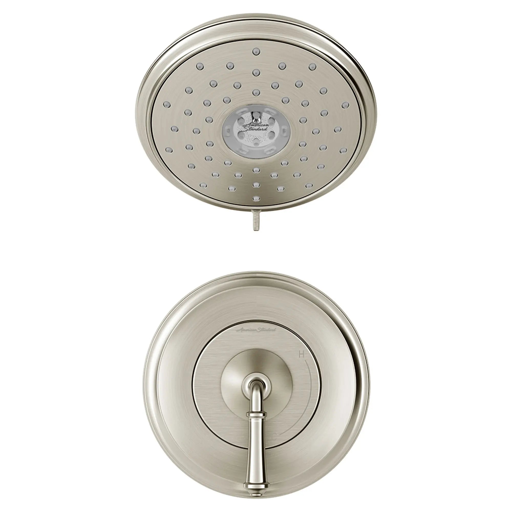 Delancey® - Ensemble de robinetterie pour douche 1,8 gpm/6,8 L/min incluant une pomme de douche 4 fonctions à économie d'eau et une poignée à levier // SHOWER / NICKEL BROSSÉ // 131680_TU052507295_0_CDNwebp.webp