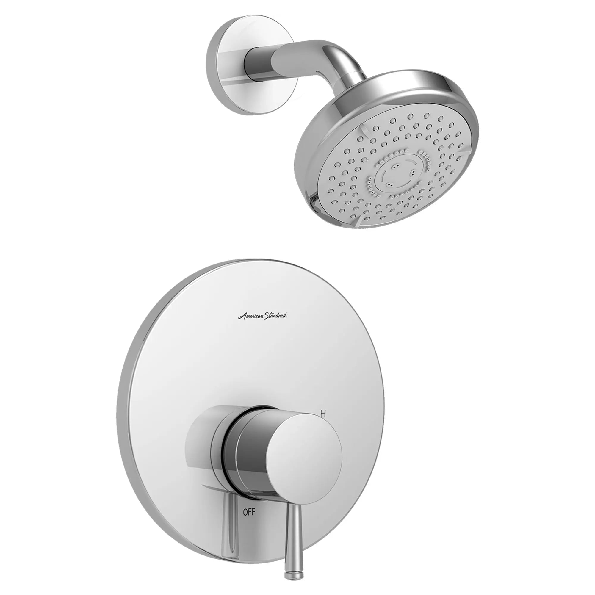 Serin® - Ensemble de robinetterie pour douche 1,75 gpm/6,6 L/min incluant une pomme de douche 3 fonctions à économie d'eau, une cartouche à pression équilibrée en double céramique et une poignée à levier // SHOWER / CHROME POLI // 131753_TU064507002_1_0_CDNwebp.webp