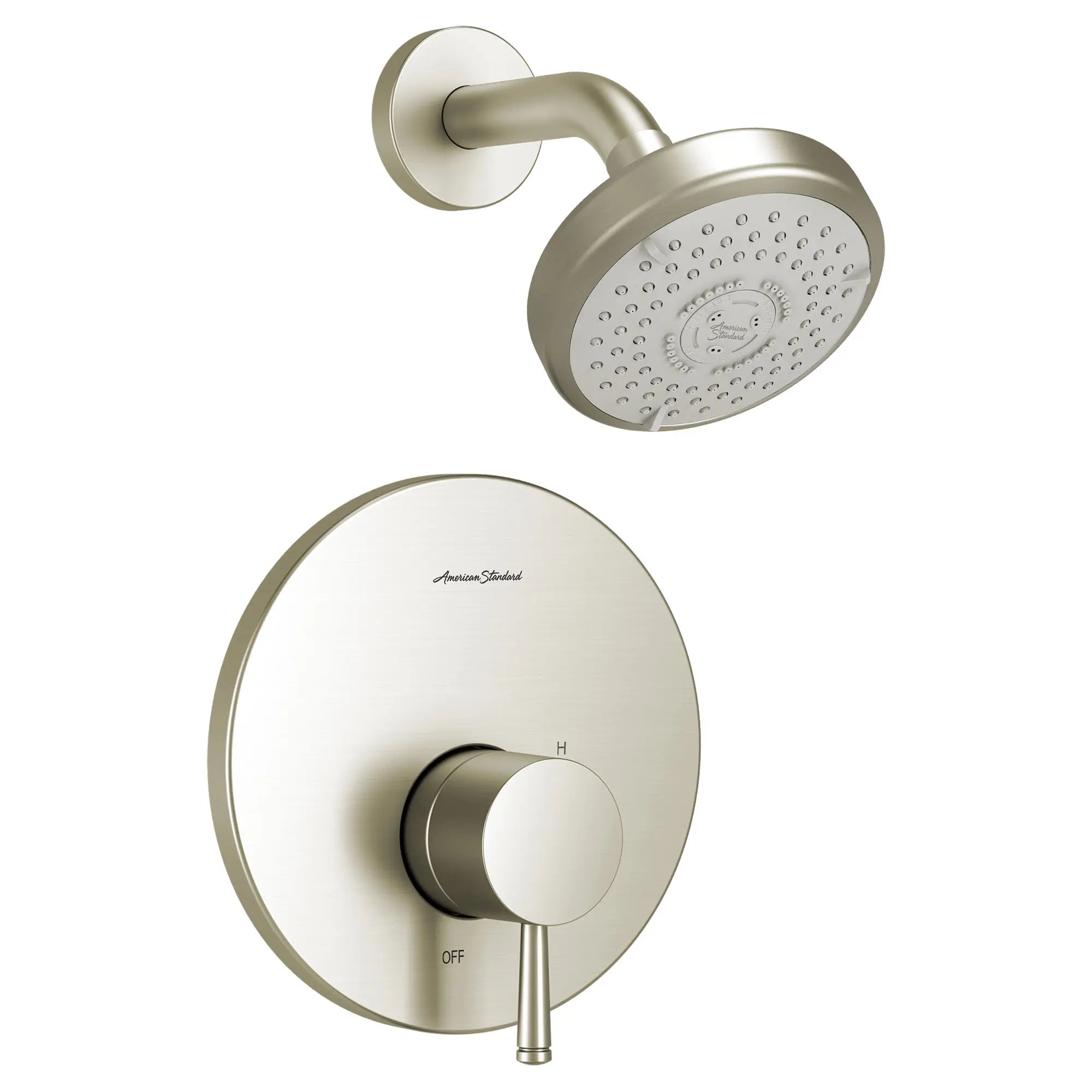 Serin® - Ensemble de robinetterie pour douche 1,75 gpm/6,6 L/min incluant une pomme de douche 3 fonctions à économie d'eau, une cartouche à pression équilibrée en double céramique et une poignée à levier // SHOWER / NICKEL BROSSÉ // 131758_TU064507295_1_0_CDNwebp.webp