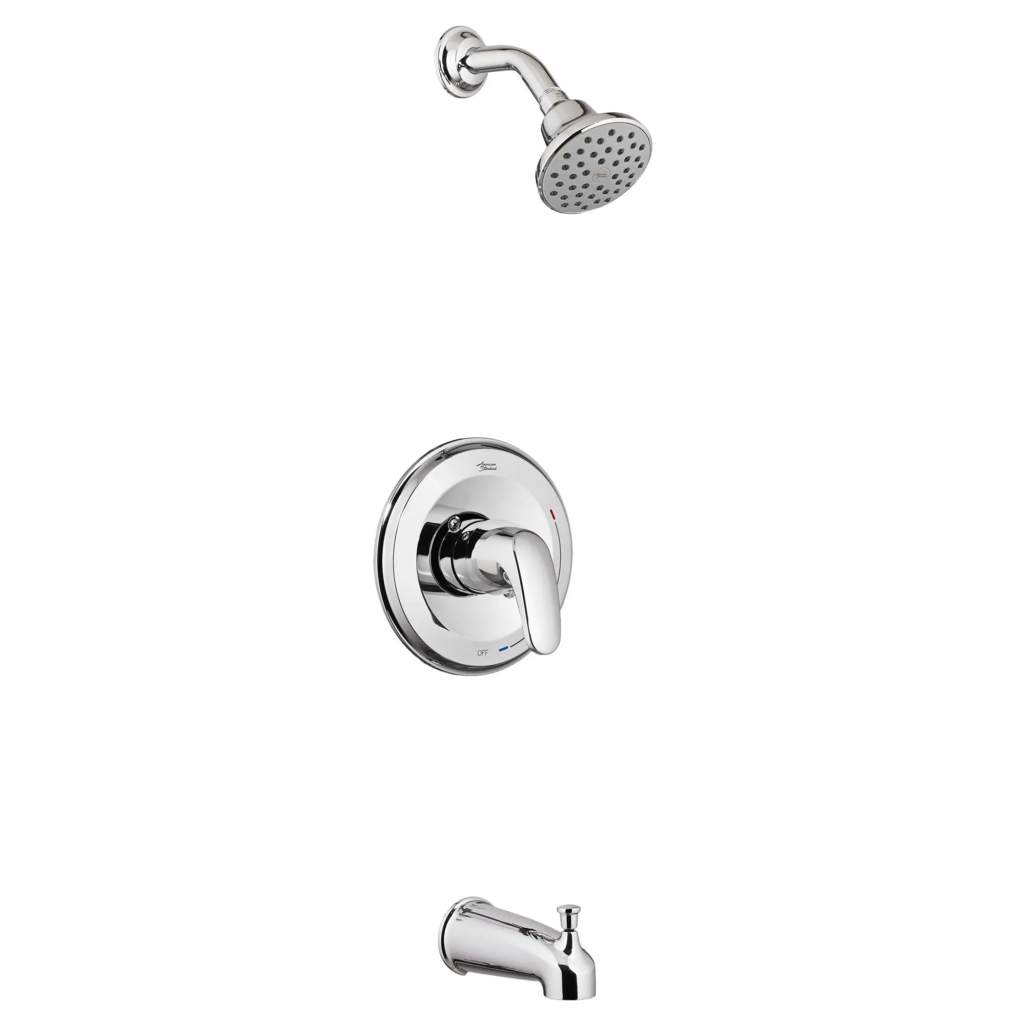 Colony® PRO - Ensemble de robinetterie pour baignoire/douche 1,75 gpm/6,6 L/min incluant une pomme de douche à économie d'eau, une cartouche à pression équilibrée en double céramique et une poignée à levier // TUB & SHOWER / CHROME POLI // 131803_TU075508002_0_CDNwebp.webp