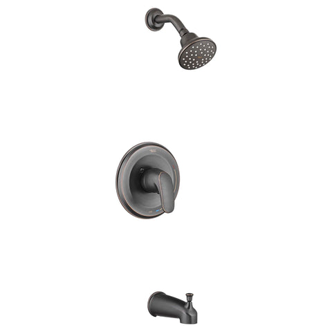Colony® PRO - Ensemble de robinetterie pour baignoire/douche 1,75 gpm/6,6 L/min incluant une pomme de douche à économie d'eau, une cartouche à pression équilibrée en double céramique et une poignée à levier