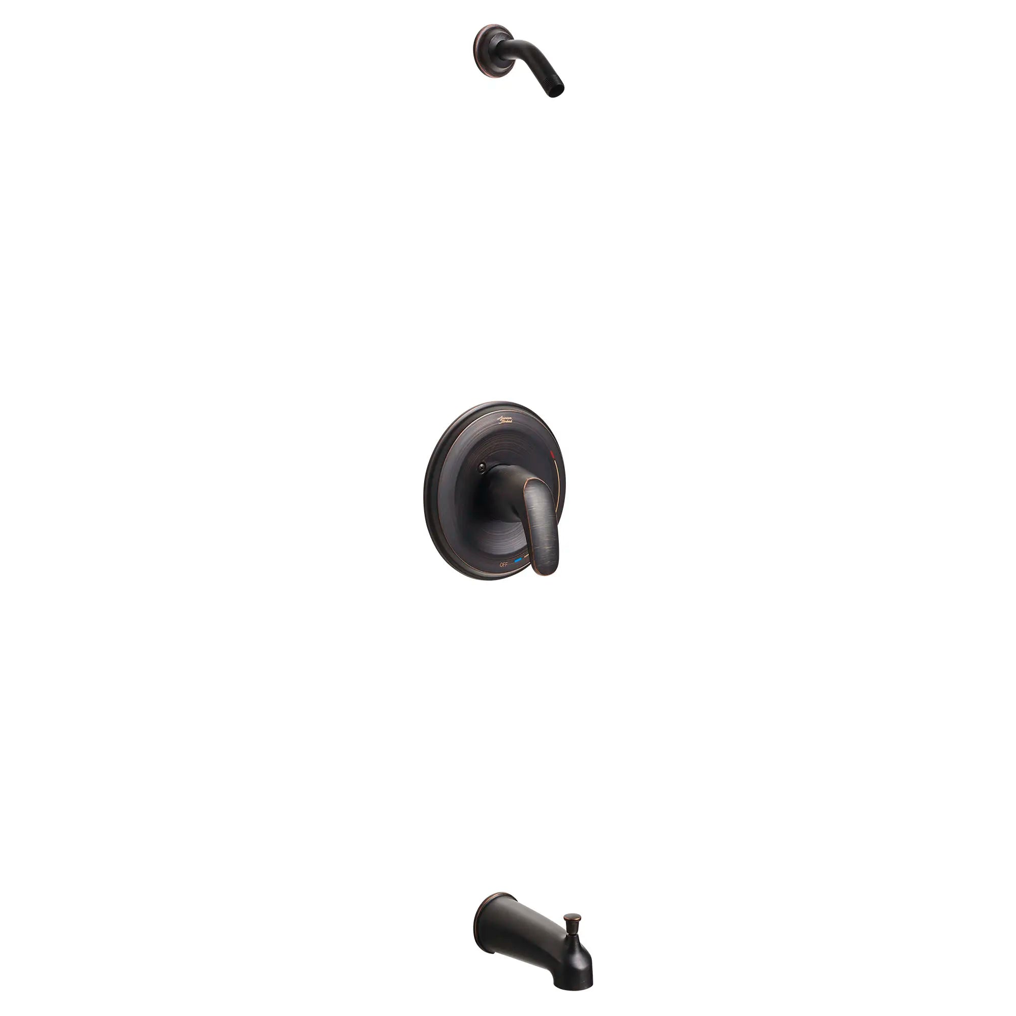 Colony® PRO - Ensemble de robinetterie pour baignoire/douche incluant une cartouche à pression équilibrée en double céramique etune poignée à levier, sans pomme de douche. // LEGACY BRONZE // 131820_TU075508XH278_1_0_CDNwebp.webp