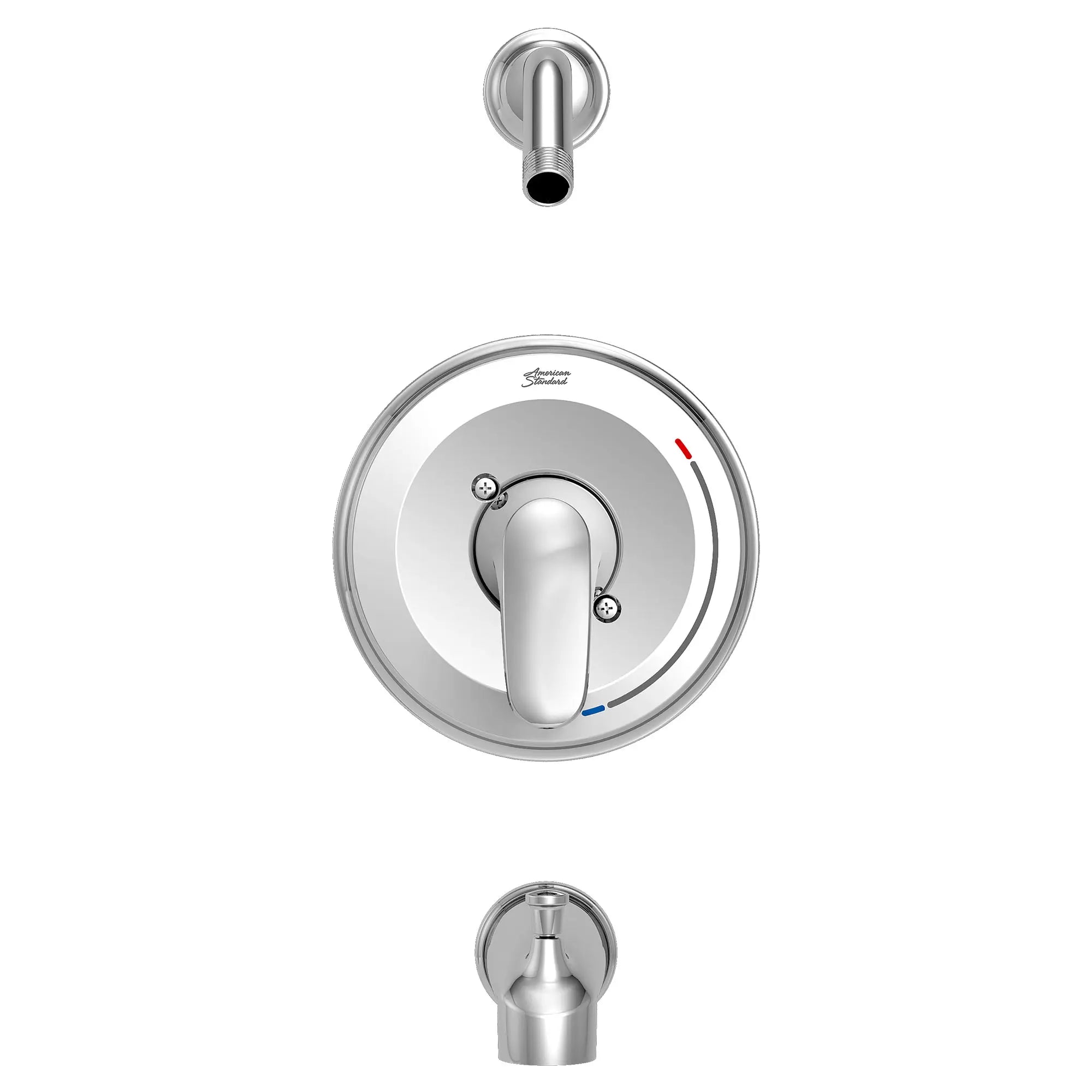 Colony® PRO - Ensemble de robinetterie pour baignoire/douche incluant une cartouche à pression équilibrée en double céramique etune poignée à levier, sans pomme de douche. // CHROME POLI // 131833_TU075508XH002_0_CDNwebp.webp