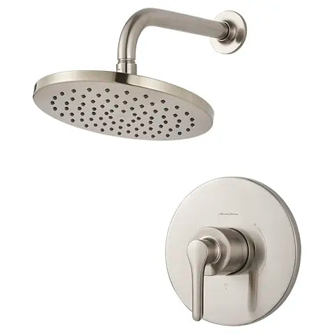 Studio® S - Ensemble de robinetterie pour douche 1,8 gpm/6,8 L/min incluant une pomme de douche pluie, une cartouche à pression équilibrée en double céramique et une poignée à levier // SHOWER / NICKEL BROSSÉ // 131879_TU105507295_2_0_CDNwebp.webp