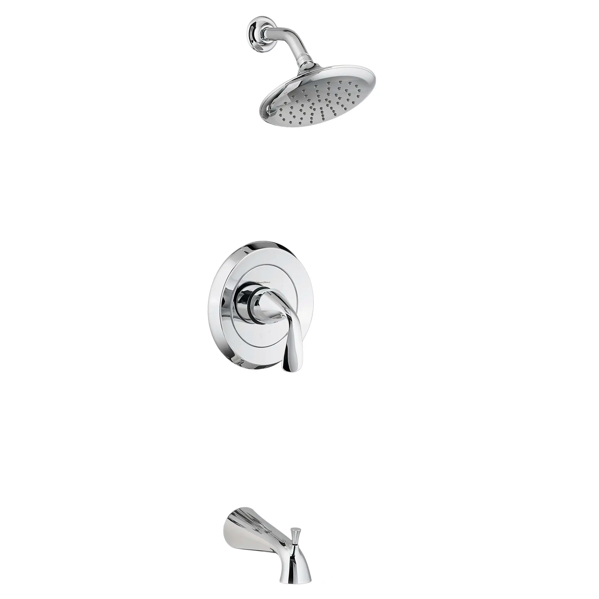 Fluent® - Ensemble de robinetterie pour baignoire/douche 2,5 gpm/9,5 L/min incluant une pomme de douche, une cartouche à pression équilibrée en double céramique et une poignée à levier // CHROME POLI // 132053_TU186502002_1_0_CDNwebp.webp