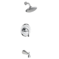 Fluent® 2.5 gpm/9.5 L/min Tub and Shower Trim Kit With Showerhead, Double Ceramic Pressure Balance Cartridge With Lever Handle // CHROME // 132053_TU186502002_1_CDNwebp.webp