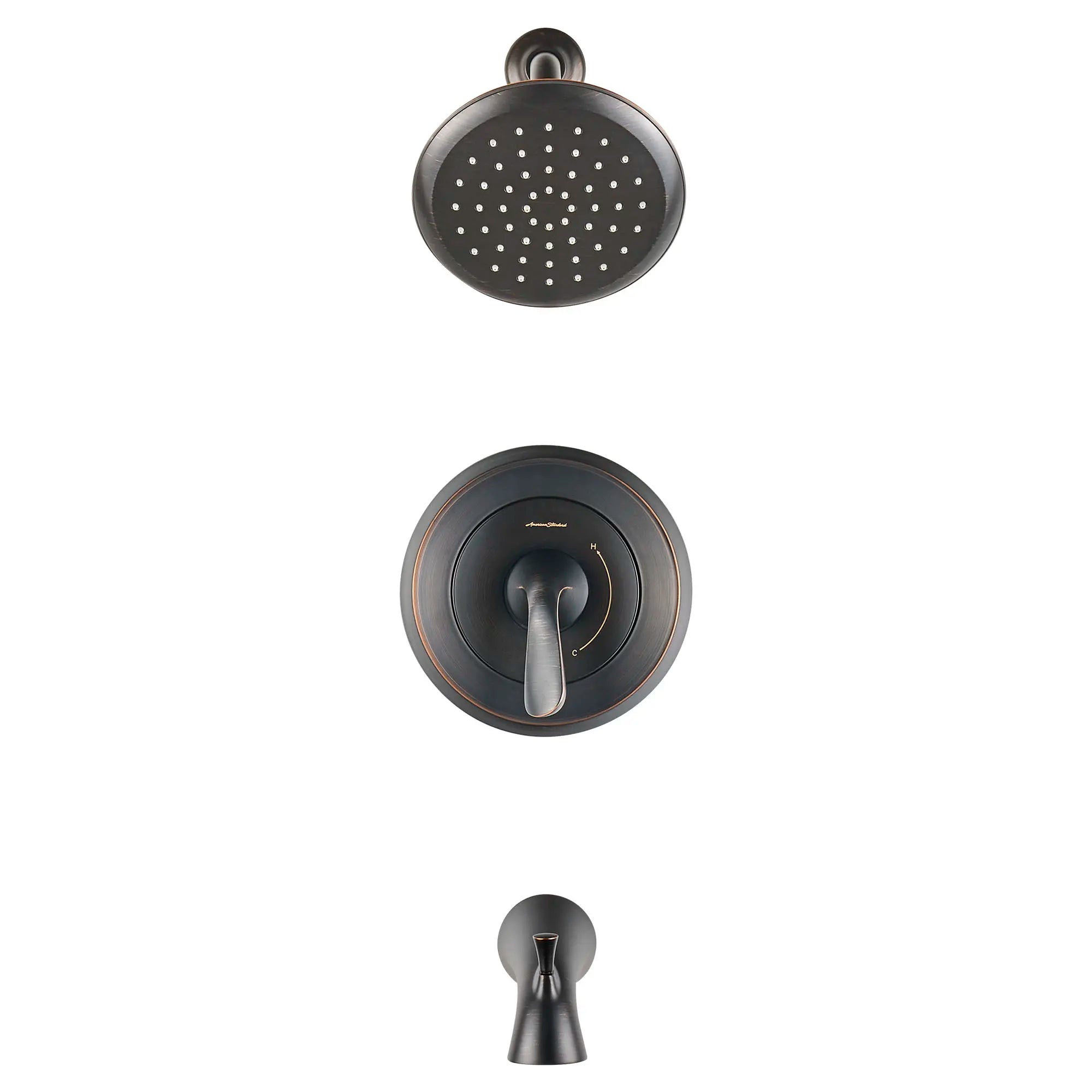 Fluent® - Ensemble de robinetterie pour baignoire/douche 2,5 gpm/9,5 L/min incluant une pomme de douche, une cartouche à pression équilibrée en double céramique et une poignée à levier // LEGACY BRONZE // 132057_TU186502278_0_CDNwebp.webp