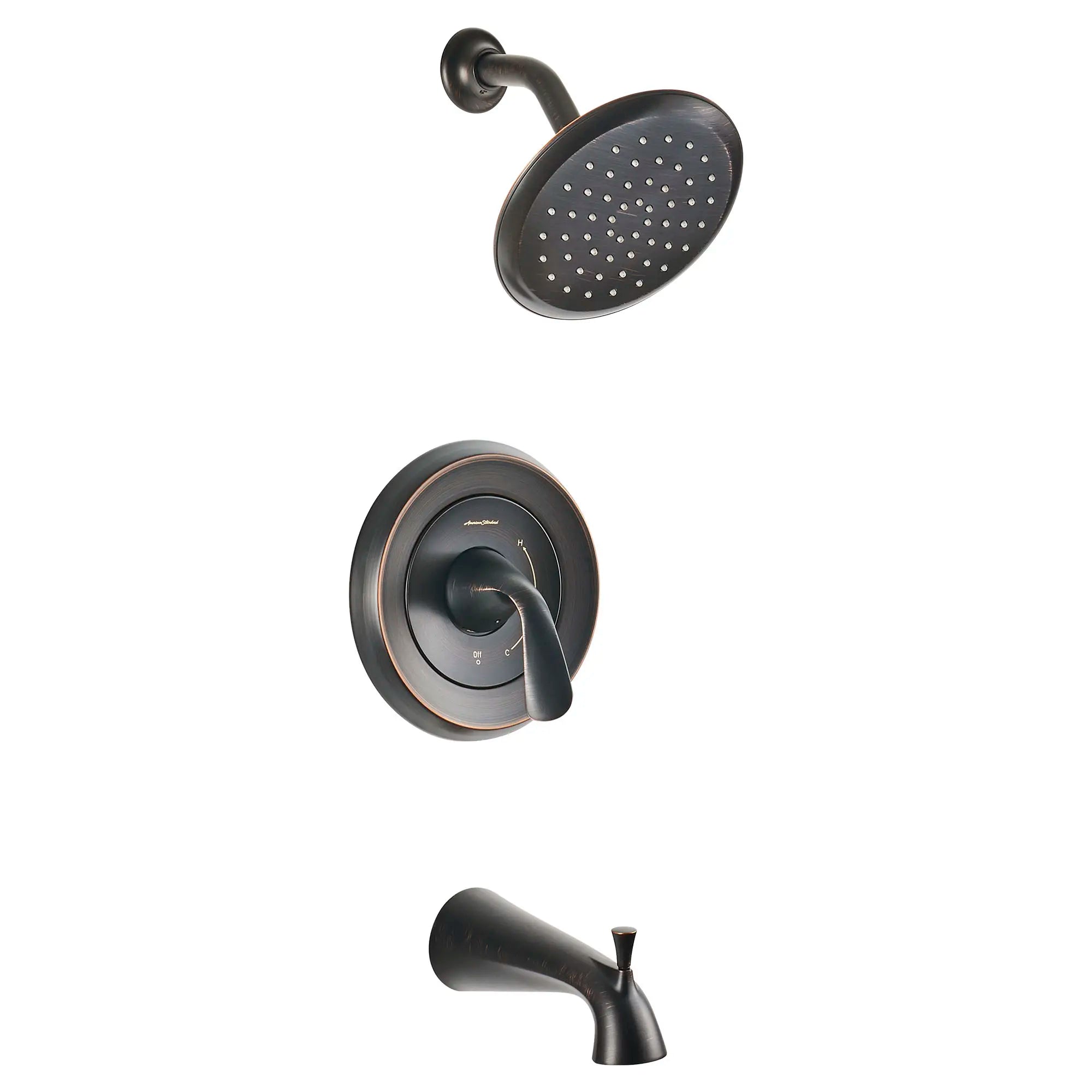 Fluent® - Ensemble de robinetterie pour baignoire/douche 2,5 gpm/9,5 L/min incluant une pomme de douche, une cartouche à pression équilibrée en double céramique et une poignée à levier // LEGACY BRONZE // 132059_TU186502278_1_0_CDNwebp.webp
