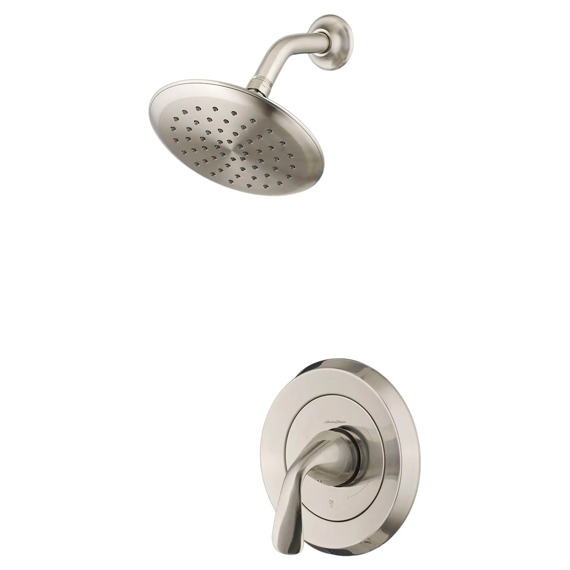 Fluent® - Ensemble de robinetterie pour douche 1,8 gpm/6,8 L/min incluant une pomme de douche à économie d'eau, une cartouche à pression équilibrée en double céramique et une poignée à levier // NICKEL BROSSÉ // 132073_TU186507295_2_0_CDNwebp.webp