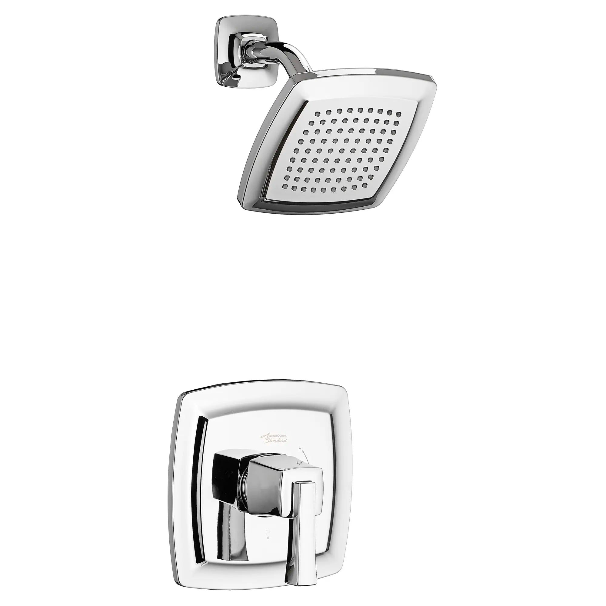 Townsend® - Ensemble de robinetterie pour douche 2,5 gpm/9,5 L/min incluant une pomme de douche pluie, une cartouche à pression équilibrée en double céramique et une poignée à levier // SHOWER / 2.5 GPM / CHROME POLI // 132103_TU353501002_1_0_CDNwebp.webp