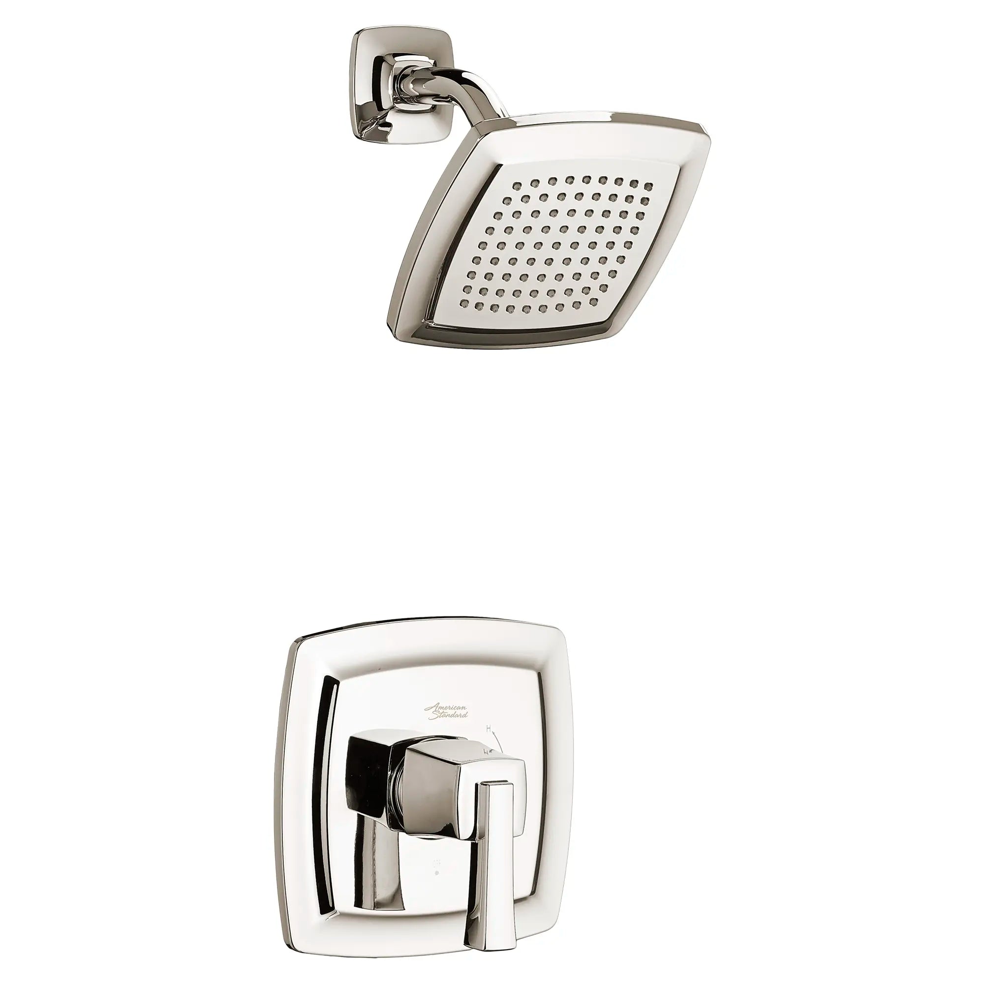 Townsend® - Ensemble de robinetterie pour douche 2,5 gpm/9,5 L/min incluant une pomme de douche pluie, une cartouche à pression équilibrée en double céramique et une poignée à levier // SHOWER / 2.5 GPM / NICKEL POLI // 132108_TU353501013_1_0_CDNwebp.webp