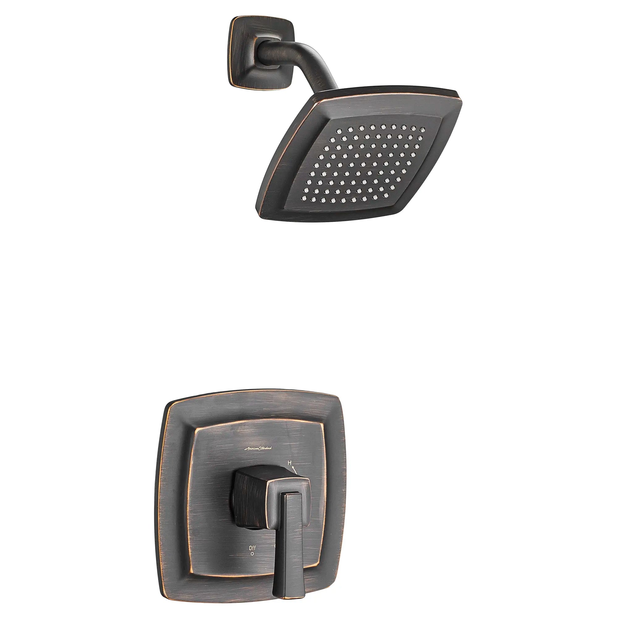 Townsend® - Ensemble de robinetterie pour douche 2,5 gpm/9,5 L/min incluant une pomme de douche pluie, une cartouche à pression équilibrée en double céramique et une poignée à levier // SHOWER / 2.5 GPM / BRONZE LEGACY // 132111_TU353501278_1_0_CDNwebp.webp