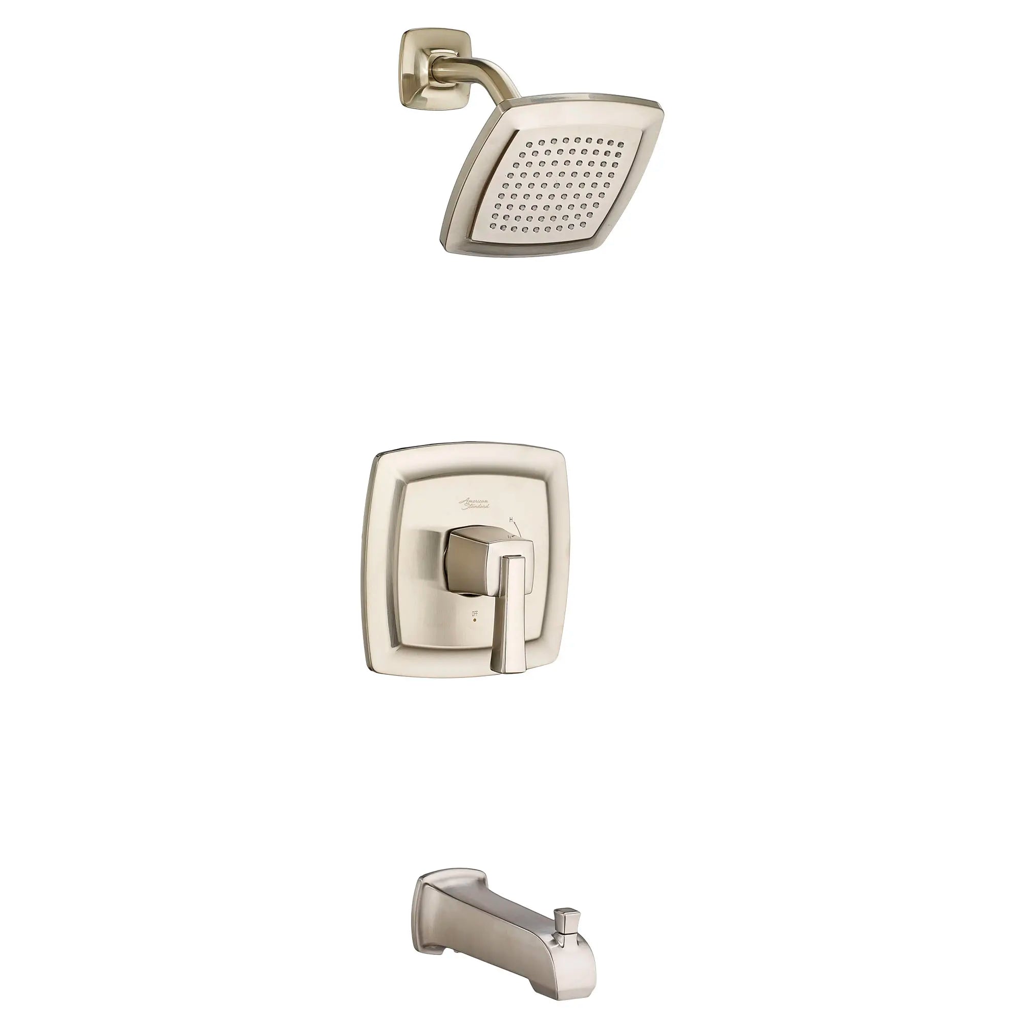 Townsend® - Ensemble de robinetterie pour baignoire/douche 2,5 gpm/9,5 L/min incluant une pomme de douche pluie, une cartouche à pression équilibrée en double céramique et une poignée à levier // TUB & SHOWER / 2.5 GPM / NICKEL BROSSÉ // 132132_TU353502295_0_CDNwebp.webp