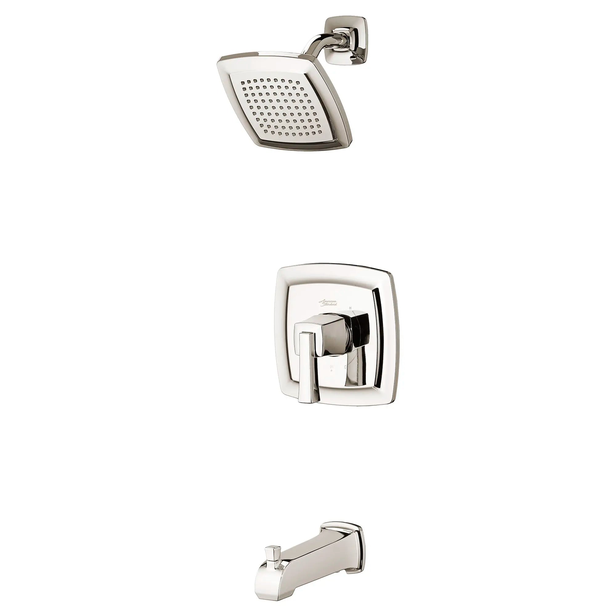 Townsend® - Ensemble de robinetterie pour baignoire/douche 1,75 gpm/6,6 L/min incluant une pomme de douche à économie d'eau, une cartouche à pression équilibrée en double céramique et une poignée à levier // TUB & SHOWER / 1.75 GPM / NICKEL POLI // 132164_TU353508013_2_0_CDNwebp.webp
