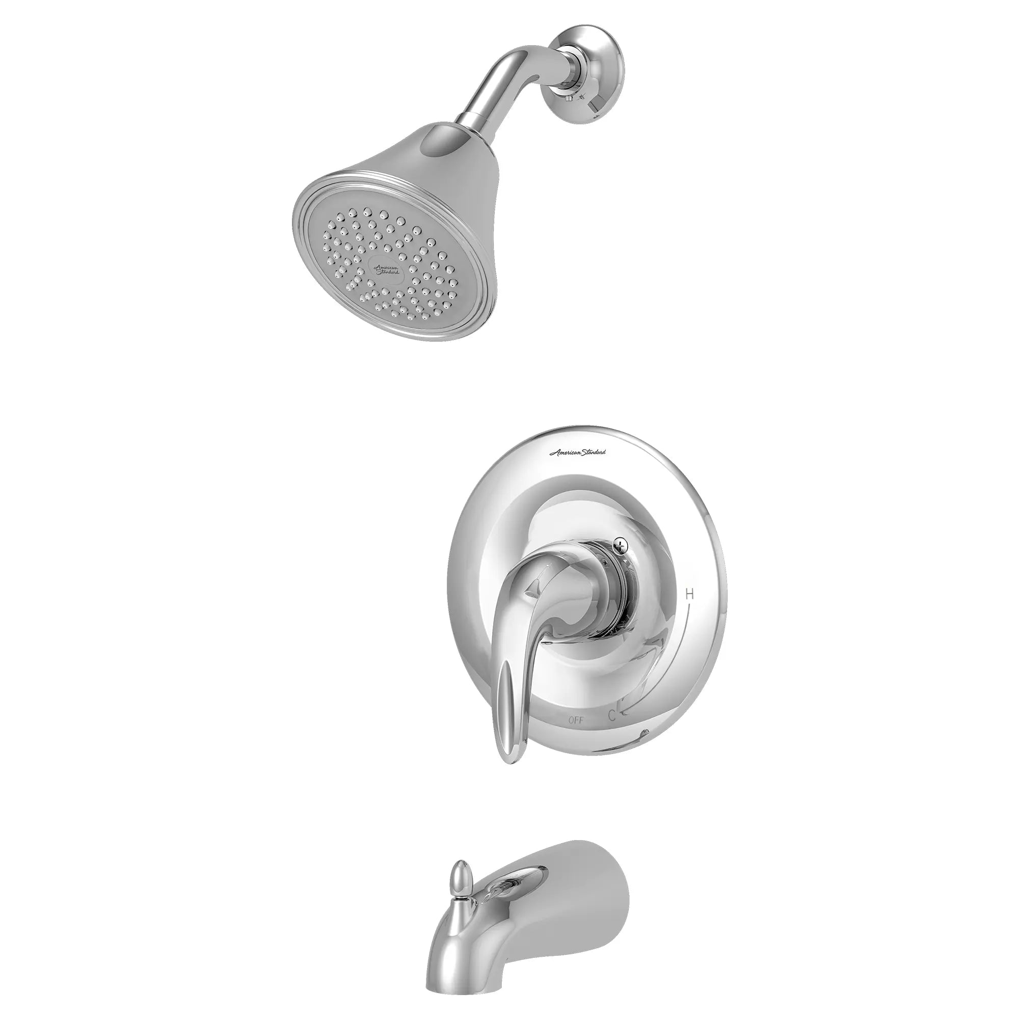 Reliant 3® - Ensemble de robinetterie pour baignoire/douche 2,5 gpm/9,5 L/min incluant une pomme de douche, une cartouche à pression équilibrée en double céramique et une poignée à levier // CHROME POLI // 132231_TU385502002_2_0_CDNwebp.webp