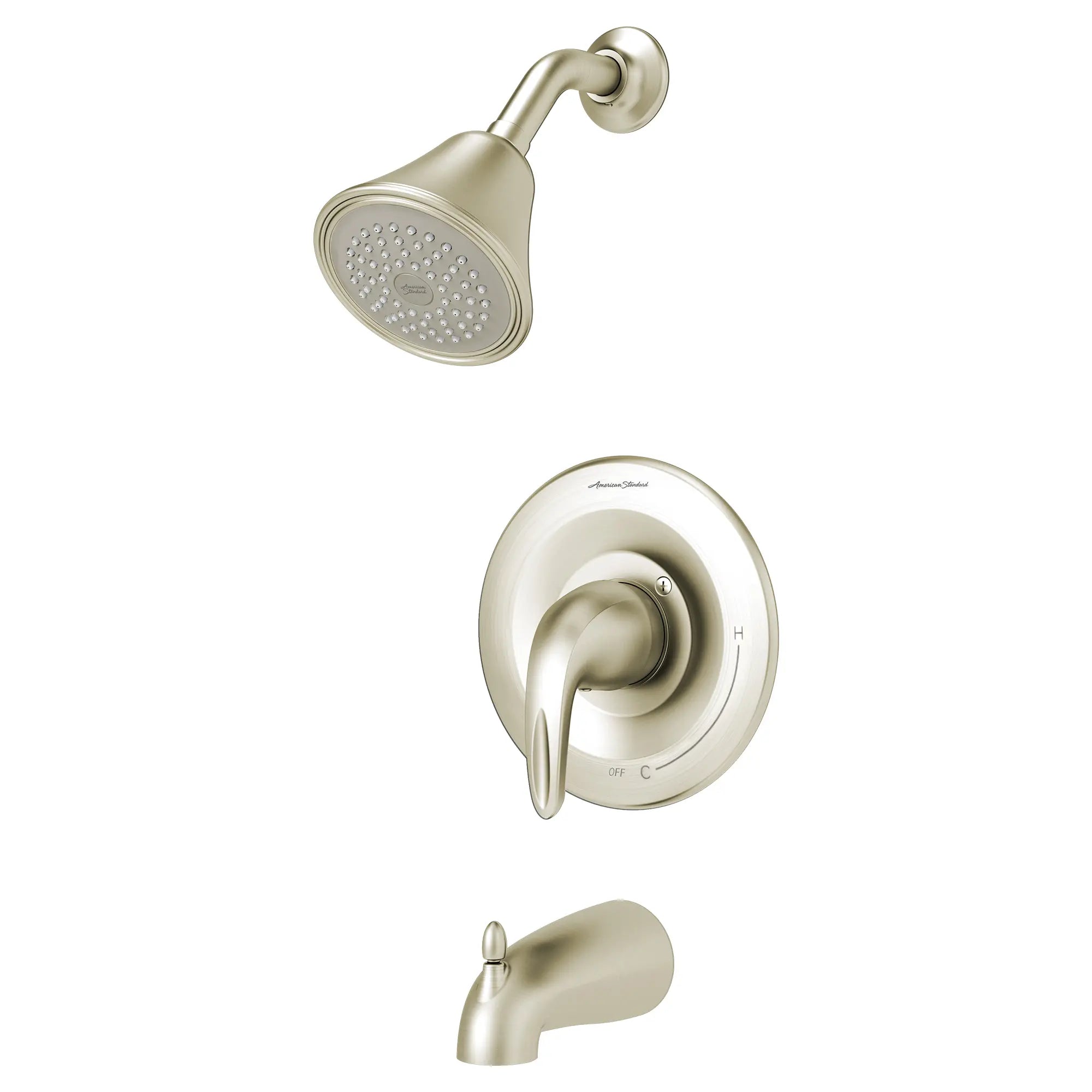 Reliant 3® - Ensemble de robinetterie pour baignoire/douche 2,5 gpm/9,5 L/min incluant une pomme de douche, une cartouche à pression équilibrée en double céramique et une poignée à levier // NICKEL BROSSÉ // 132238_TU385502295_2_0_CDNwebp.webp