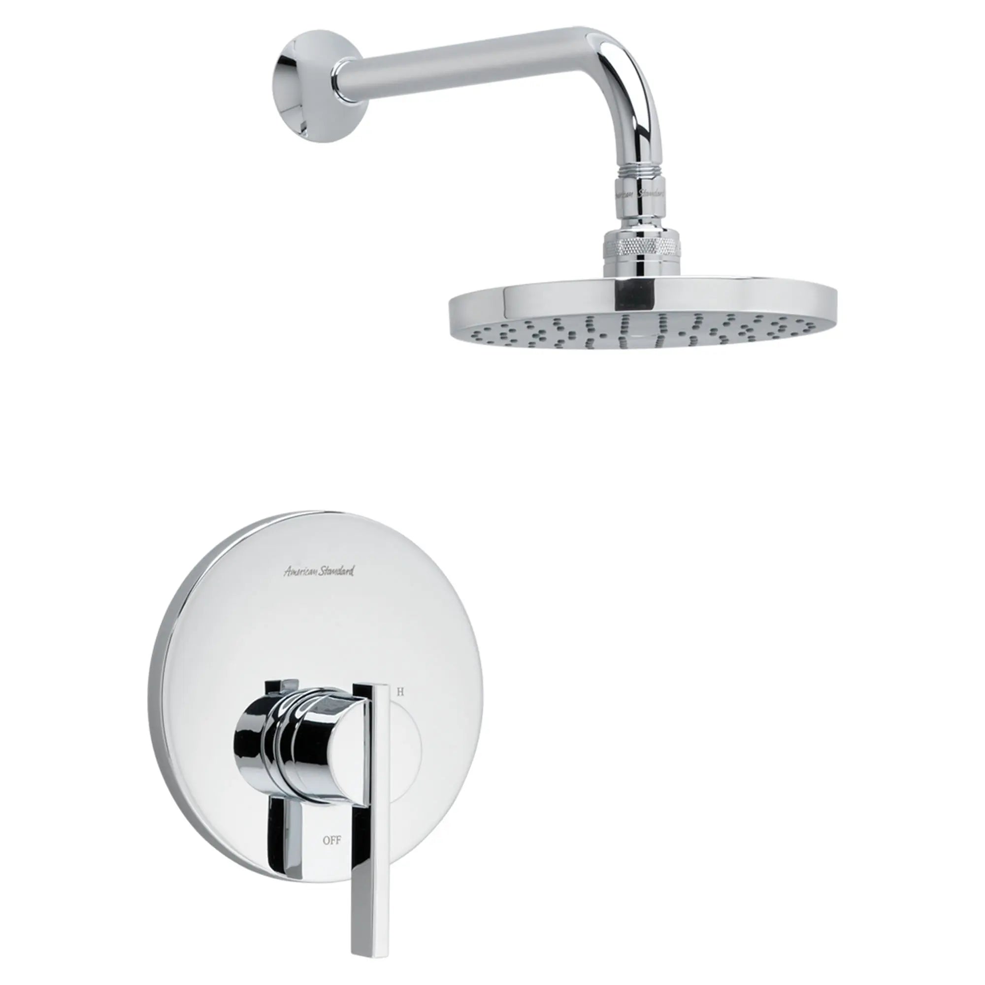 Ensemble de garniture pour douche Boulevard, 2,5 gpm/9,5 L/min avec pomme de douche à jet pluie, cartouche double en céramique à pression équilibrée et poignée à levier // CHROME POLI // 132423_TU431501002_0_CDNwebp.webp