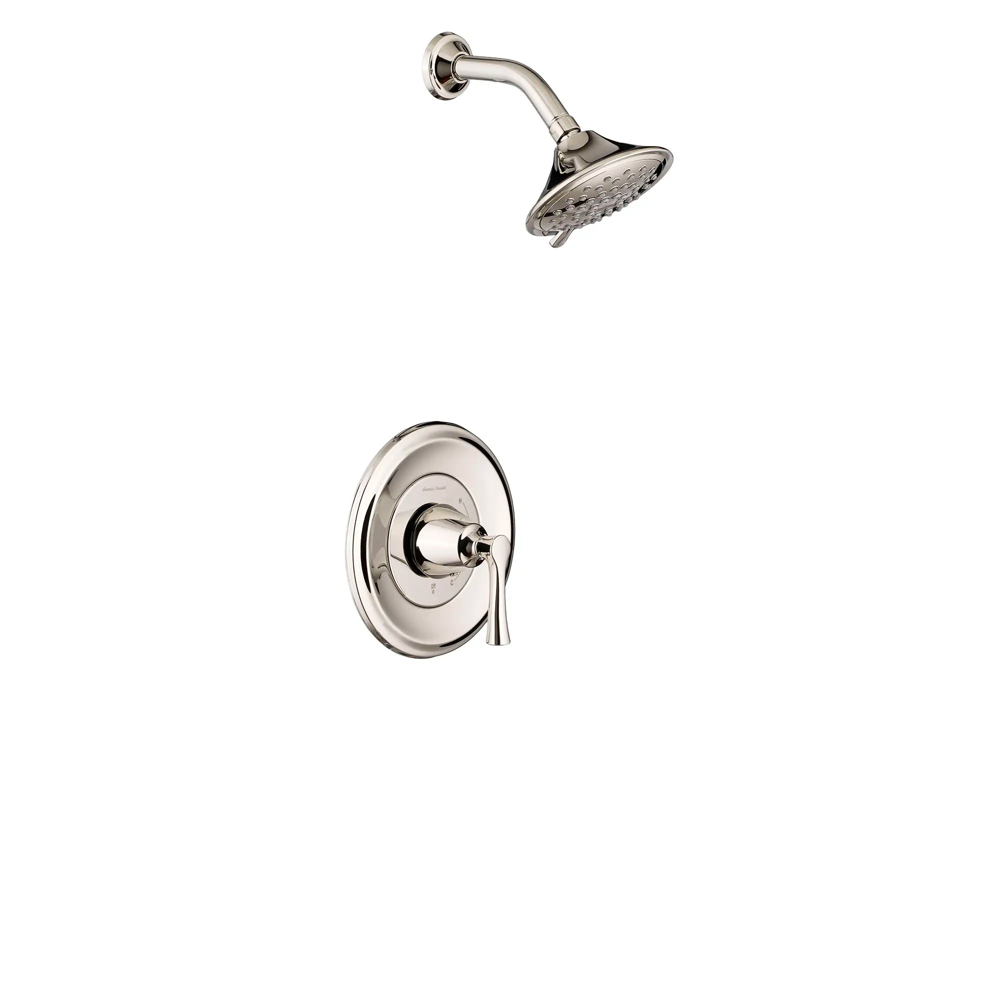 Estate - Ensemble de robinetterie pour douche 9,5 L/min/2,5 gpm incluant une pomme de douche à 3 fonctions, une cartouche à pression équilibrée en double céramique et une poignée à levier // SHOWER / 2.5 GPM / NICKEL POLI // 132562_TU722501013_0_CDNwebp.webp
