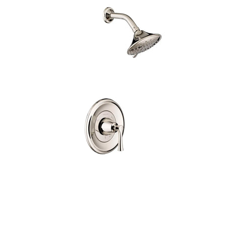 Estate - Ensemble de robinetterie pour douche 1,8 gpm/6,8 L/min incluant une pomme de douche à 3 fonctions, économe en eau, une cartouche à pression équilibrée en double céramique et une poignée à levier