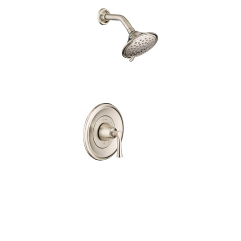 Estate - Ensemble de robinetterie pour douche 1,8 gpm/6,8 L/min incluant une pomme de douche à 3 fonctions, économe en eau, une cartouche à pression équilibrée en double céramique et une poignée à levier