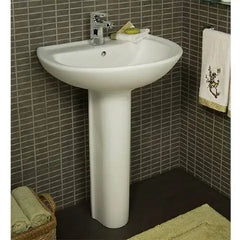 [0236141.020] Cadet Plus Center Hole Only Pedestal Sink Top and Leg Combination - White