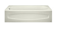[0319LH.020] Cadet 5x30 Inch Integral Apron Bathtub Above Floor Rough with Left-hand Outlet - White