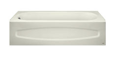 [0319LH.020] Cadet 5x30 Inch Integral Apron Bathtub Above Floor Rough with Left-hand Outlet - White