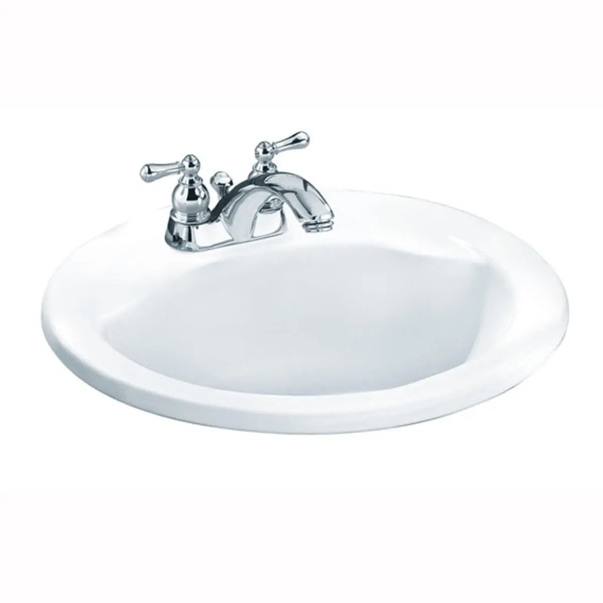 Cadet® - lavabo ovale sur plan, centres de 4 po, avec EverClean® // BLANC // 134982_Image_0419444EC.020_CADET_Countertop_0_CDNwebp.webp