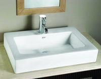 [0504001.020] Boxe Above Counter Sink with Centre Hole Only - White