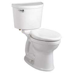 [211AA154.020] Champion Pro Two-Piece 1.28 gpf/4.8 Lpf Chair Height Elongated Toilet Less Seat with Lined Tank - White