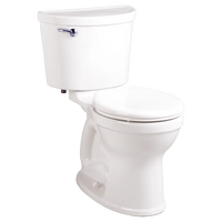 [211BA154.020] Champion Pro Two-Piece 1.28 gpf/4.8 Lpf Chair Height Round Front Toilet Less Seat with Lined Tank - White