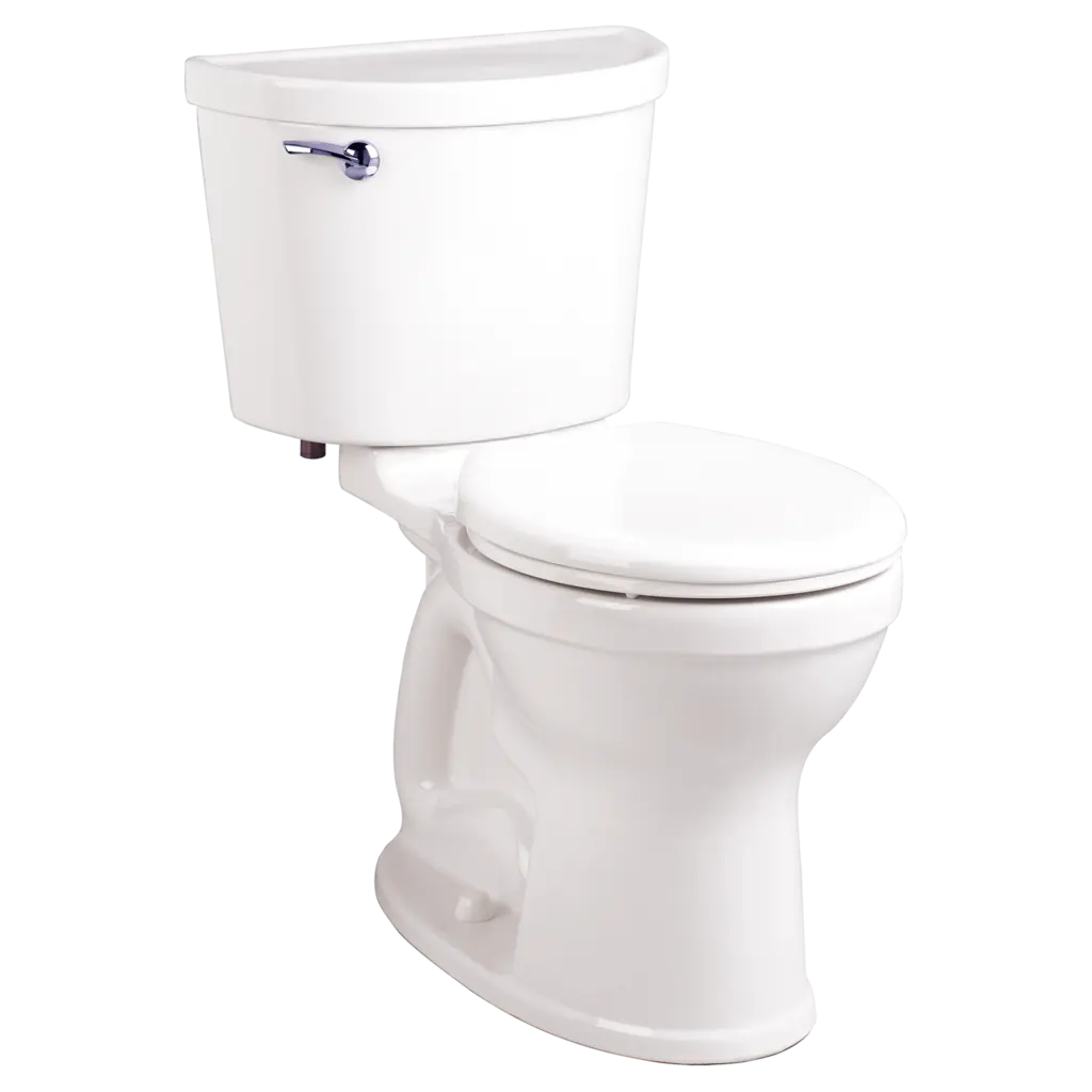 Toilette Champion® PRO, 2 pièces, 1,28 gpc/4,8 lpc, à cuvette au devant rond à hauteur de chaise et réservoir avec doublure, sans siège // BLANC // 135037_Image_211BA154.020_CHAMPION_Toilet_0_CDNwebp.webp
