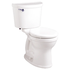 [211BA154.020] Champion Pro Two-Piece 1.28 gpf/4.8 Lpf Chair Height Round Front Toilet Less Seat with Lined Tank - White