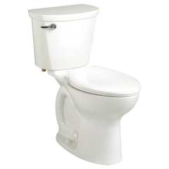 [215BA054.020] Cadet Pro Two-Piece 1.6 gpf/6.0 Lpf Chair Height Round Front Toilet Less Seat with Lined Tank - White