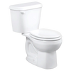 [221DA154.020] Colony Two-Piece 1.28 gpf/4.8 Lpf Standard Height Round Front Toilet Less Seat with Lined Tank - White