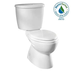 [2476216.020] FloWise Two-Piece Dual Flush 1.6 gpf/6.0 Lpf and 0.8 gpf/3.0 Lpf Standard Height Elongated Toilet With Seat - White