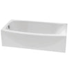 [2530102.020] Boulevard 5 x 30 inch Integral Apron Bathtub Above Floor Rough with Right-hand Outlet - White