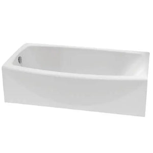 [2530102.020] Boulevard 5 x 30 inch Integral Apron Bathtub Above Floor Rough with Right-hand Outlet - White