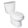[3469528.020] Mainstream Two-Piece 1.28 gpf/4.8 Lpf Standard Height Elongated Complete Toilet With Seat and Lined Tank - White